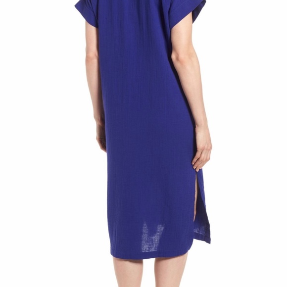 Eileen Fisher Dresses Eileen Fisher Organic Cotton Gauze Vneck